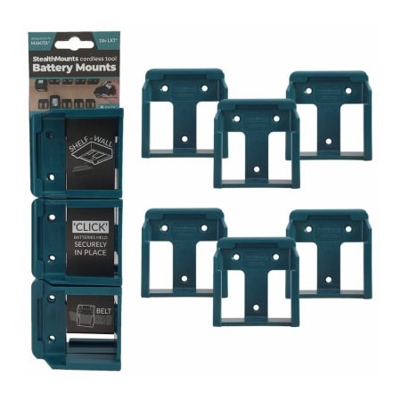 Metalmark Industrial 6PK MA18 BLU Batt Mount BM-MK18-BLU-6
